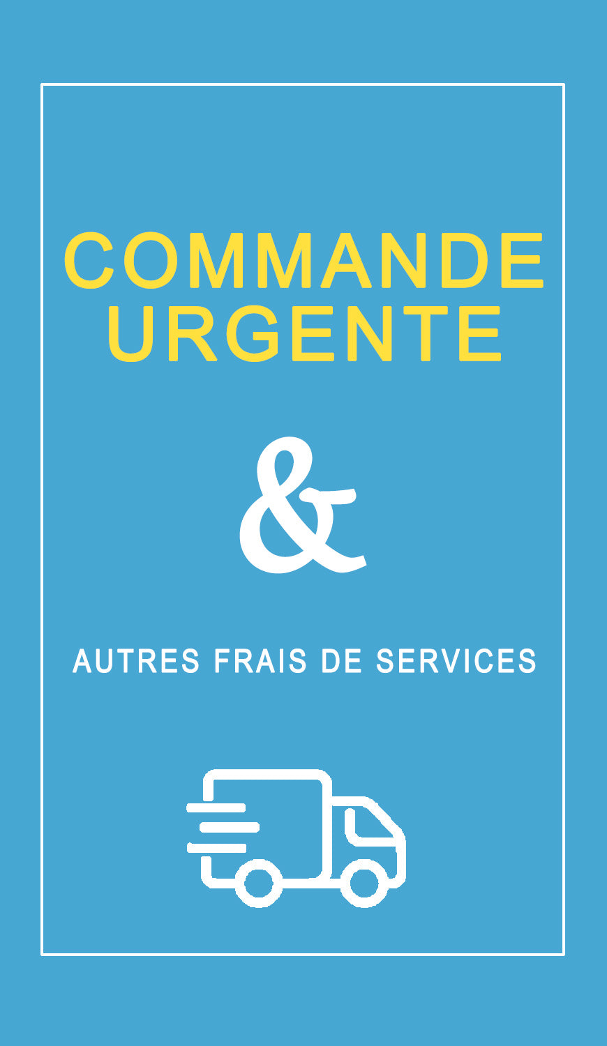 Frais de commande urgente et autres services