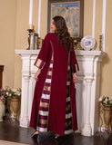 Bourgogne Robe de soirée caftan marocaine