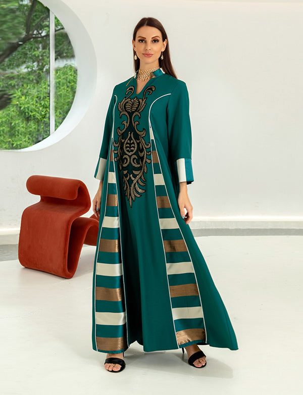 Bourgogne Robe de soirée caftan marocaine