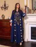 Bourgogne Robe de soirée caftan marocaine